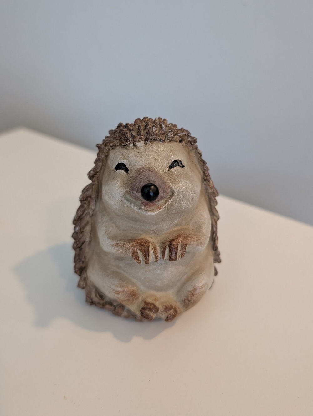 Brown Resin Hedgehog Pet Décor Figurine